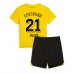 Borussia Dortmund Donyell Malen #21 Hjemmedraktsett Barn 2023-24 Kortermet (+ Korte bukser)